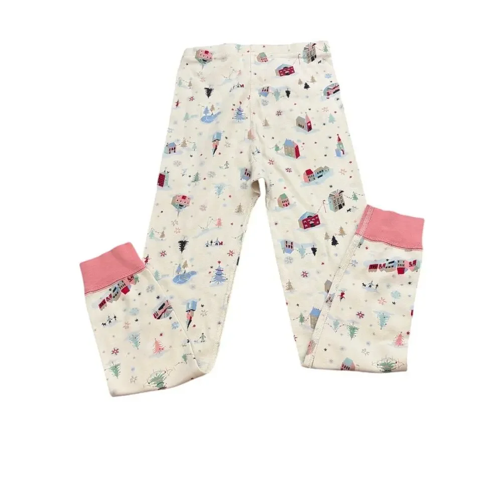 Hanna Andersson Christmas House holiday print pajama set size 8